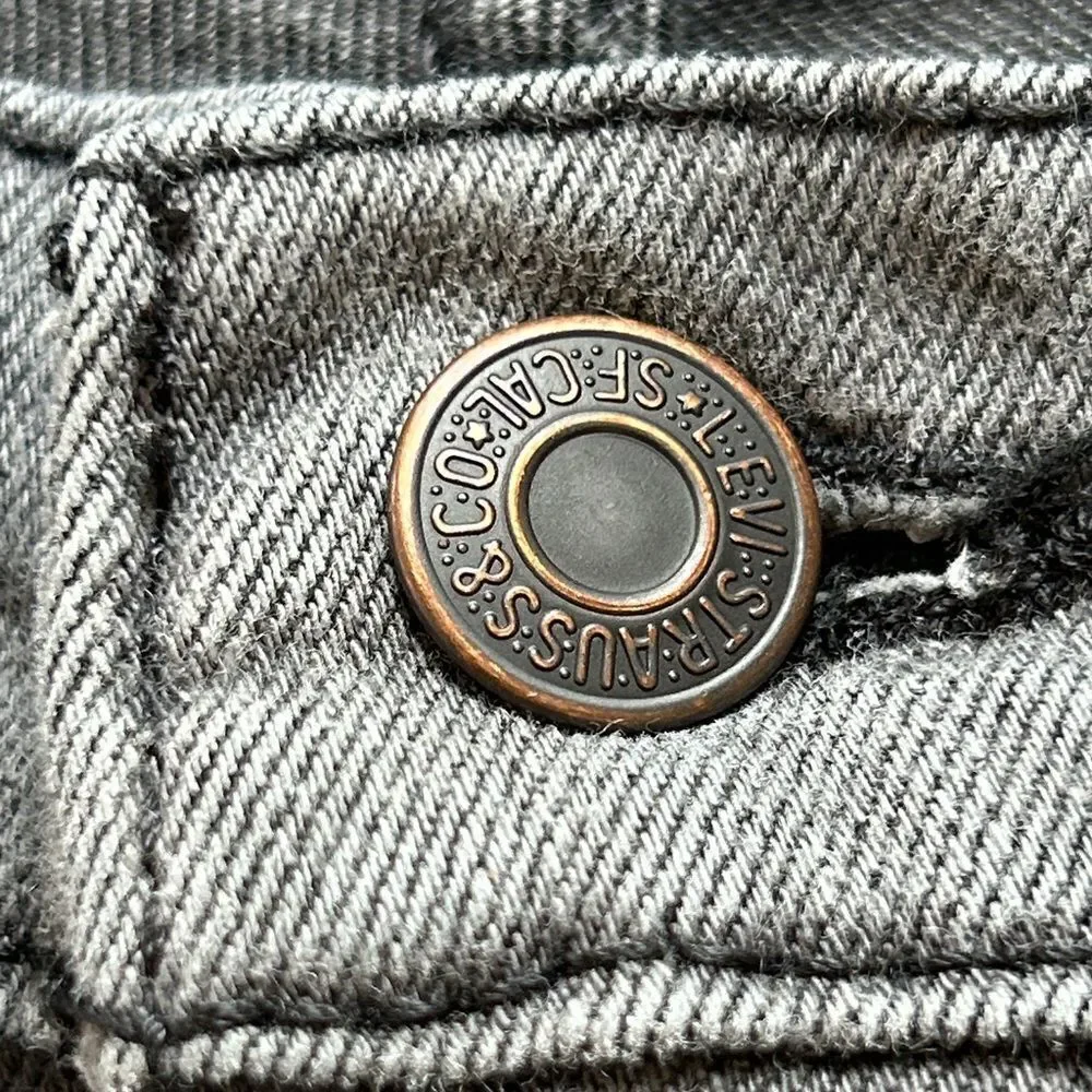 Levi's Men's Charcoal Gray Slim Jeans 👖 5 pockets for your gear ⚙️ stretch!